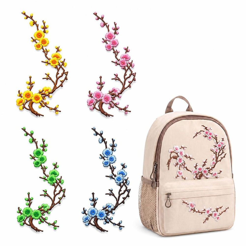 Embroidery Patches - Parches Termoadhesivos de Flor de Cerezo