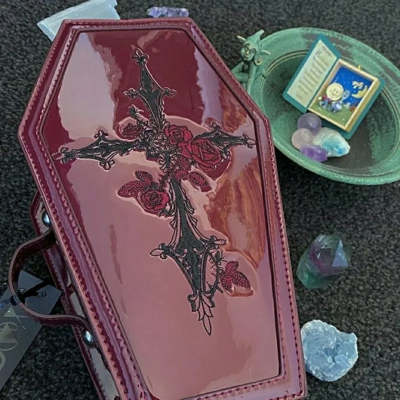 Embroidery Gothic - Bolsos de mano Harajuku Y2K Lolita