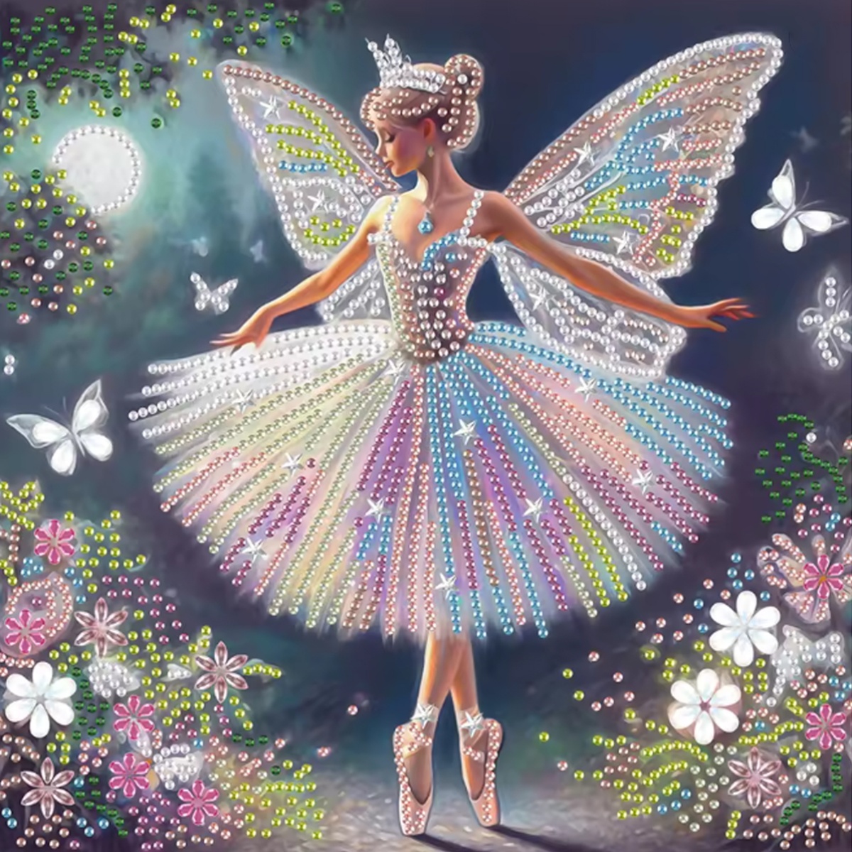 Embroidery Pattern - Serie de Patrones de Hadas Mariposas,