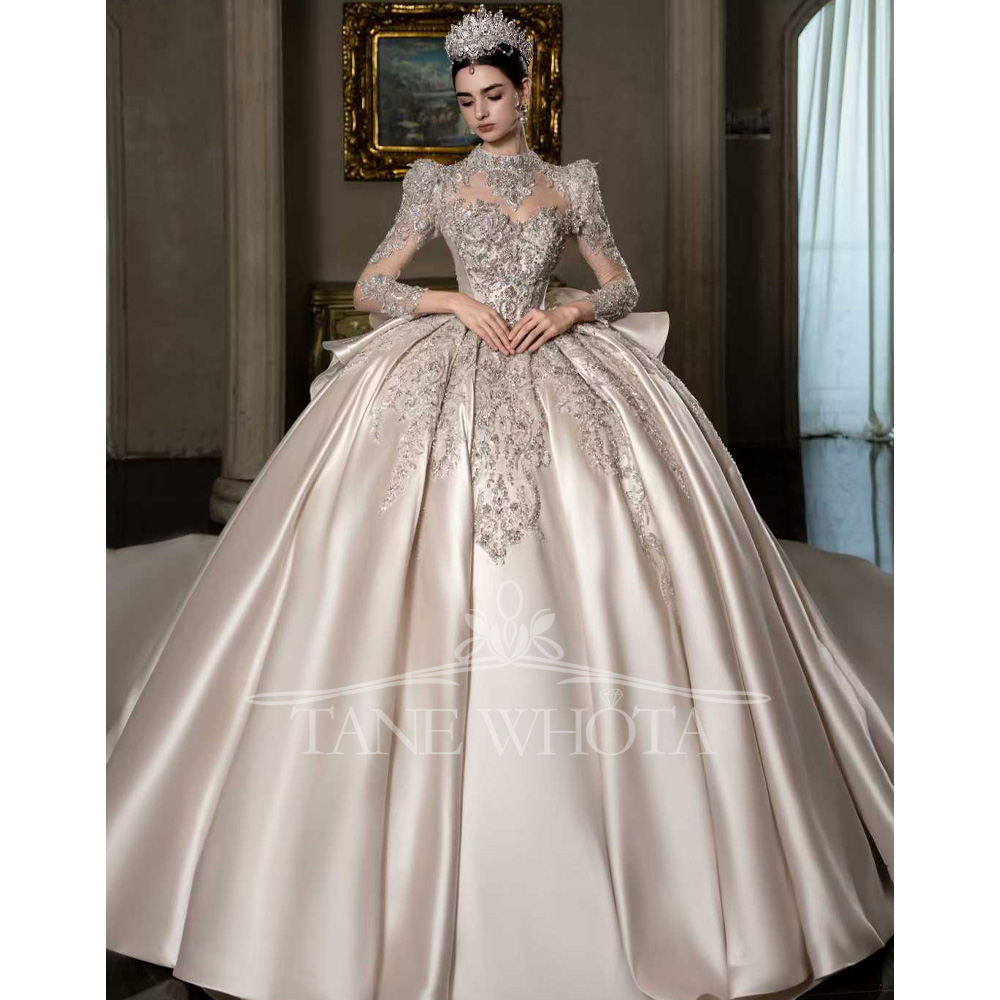 Embroidery Roses - Vestido de novia de lujo con