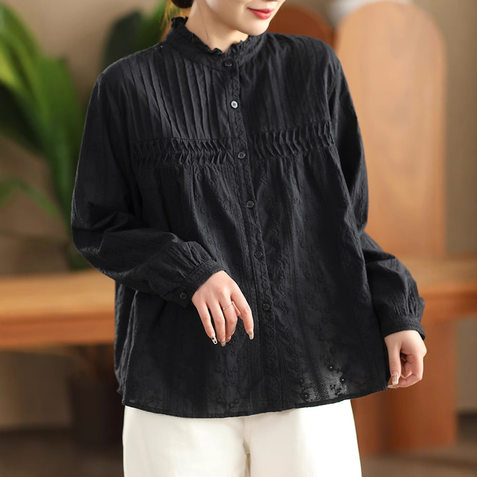 Embroidery On Shirt - Camisas de algodón con bordado de