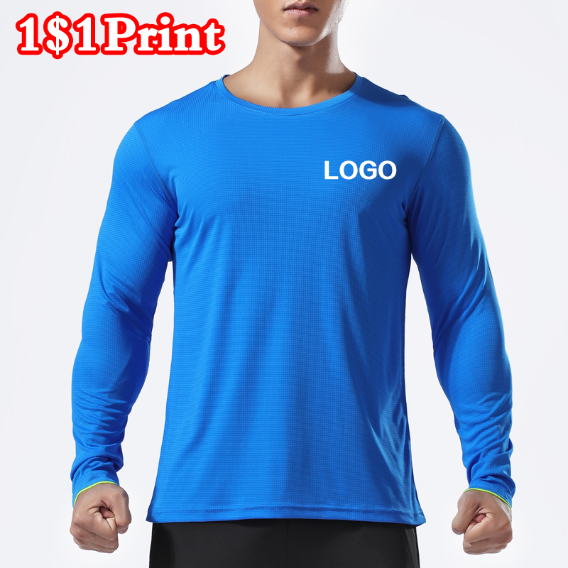 Embroidery Men Shirt - Camiseta deportiva de manga larga de