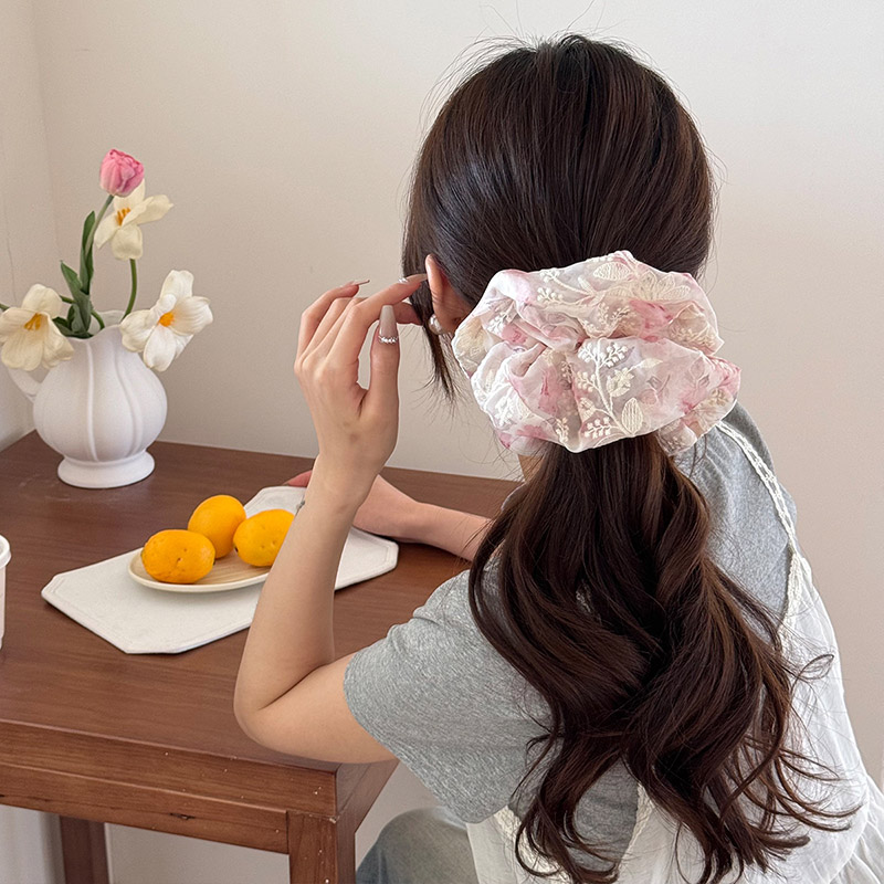 Embroidery Organza - Coleteros grandes de organza con bordado
