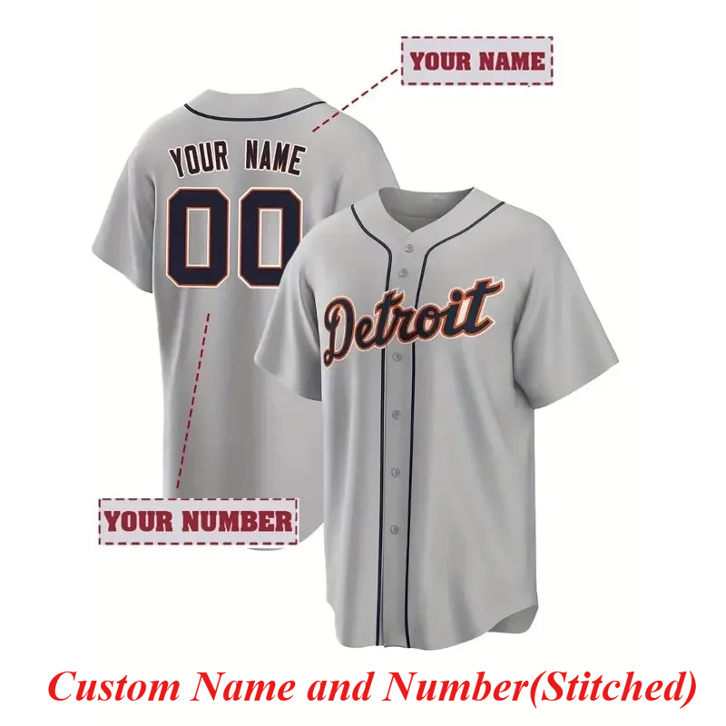 Embroidery Men Shirt - Camiseta de béisbol bordada con nombre