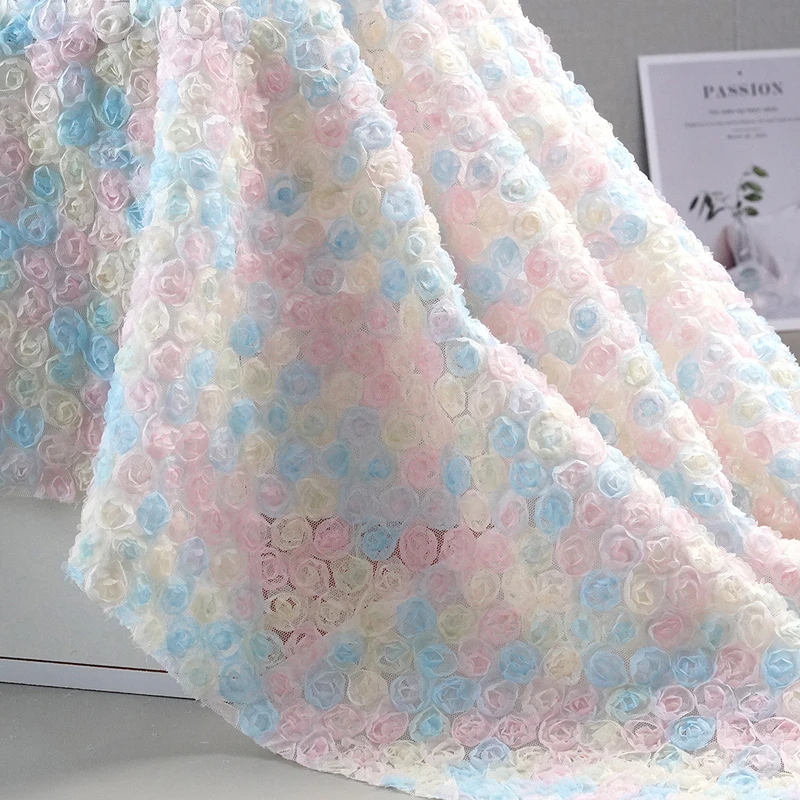 Embroidery Roses - Cinta de tela bordada floral 3D