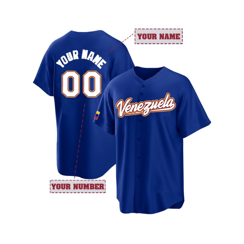 Camiseta de béisbol Venezuela  - Embroidery On Shirt reseña y precio