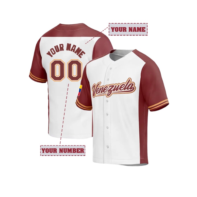 Camiseta de béisbol Venezuela  - Embroidery On Shirt reseña y precio