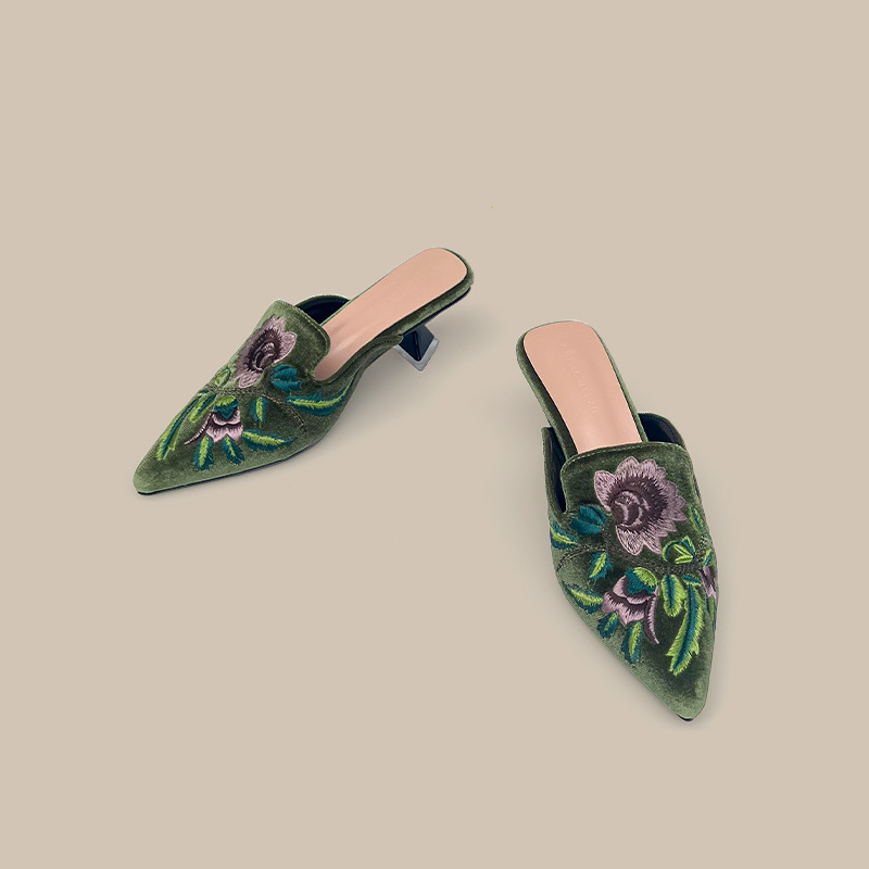 Zapatos de Mujer de Terciopelo - Embroidery Design Free reseña y precio