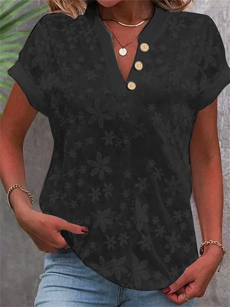 Blusa blanca con bordado Flora - Embroidery On Shirt reseña y precio