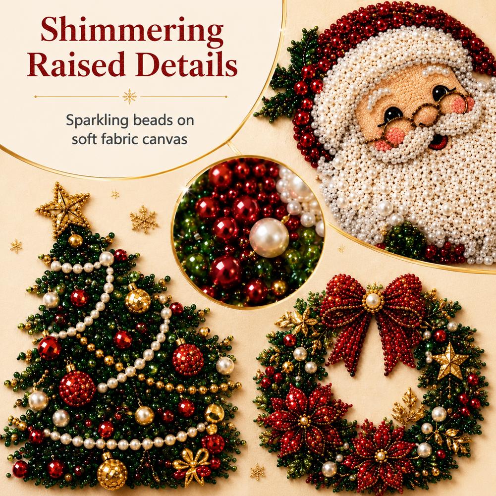 Kit de Arte con Perlas de Papá - Embroidery Xmas reseña y precio