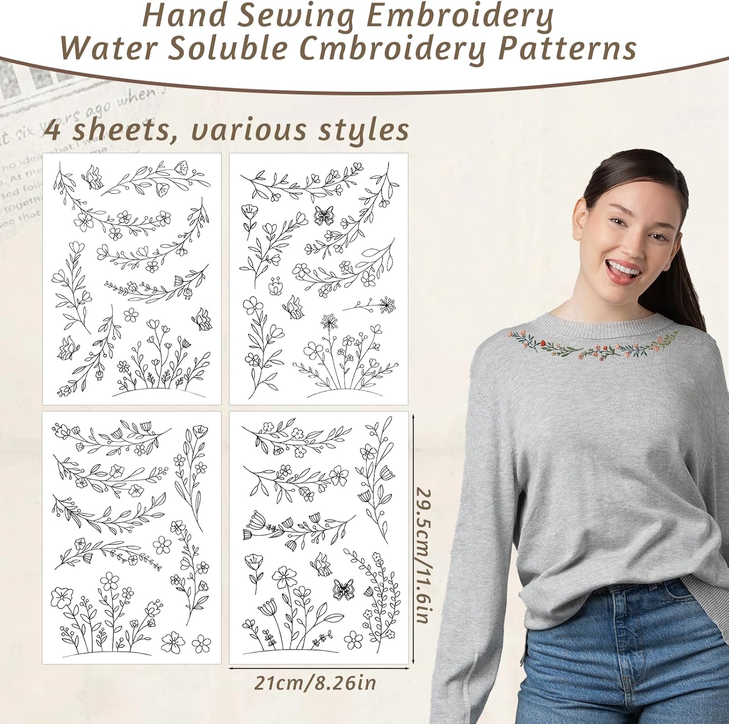 Papel de Bordado Soluble en Ag - Embroidery Lovers reseña y precio