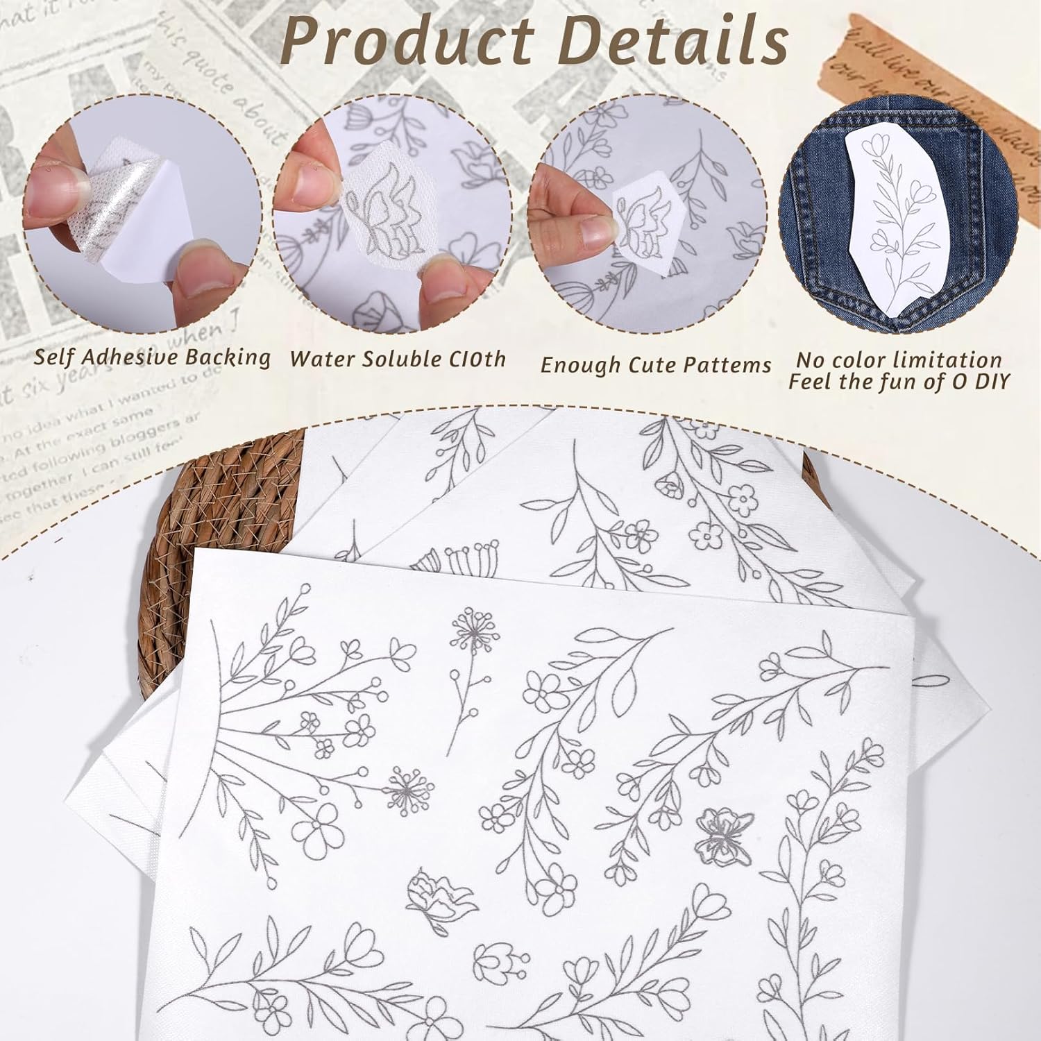 Papel de Bordado Soluble en Ag - Embroidery Lovers reseña y precio