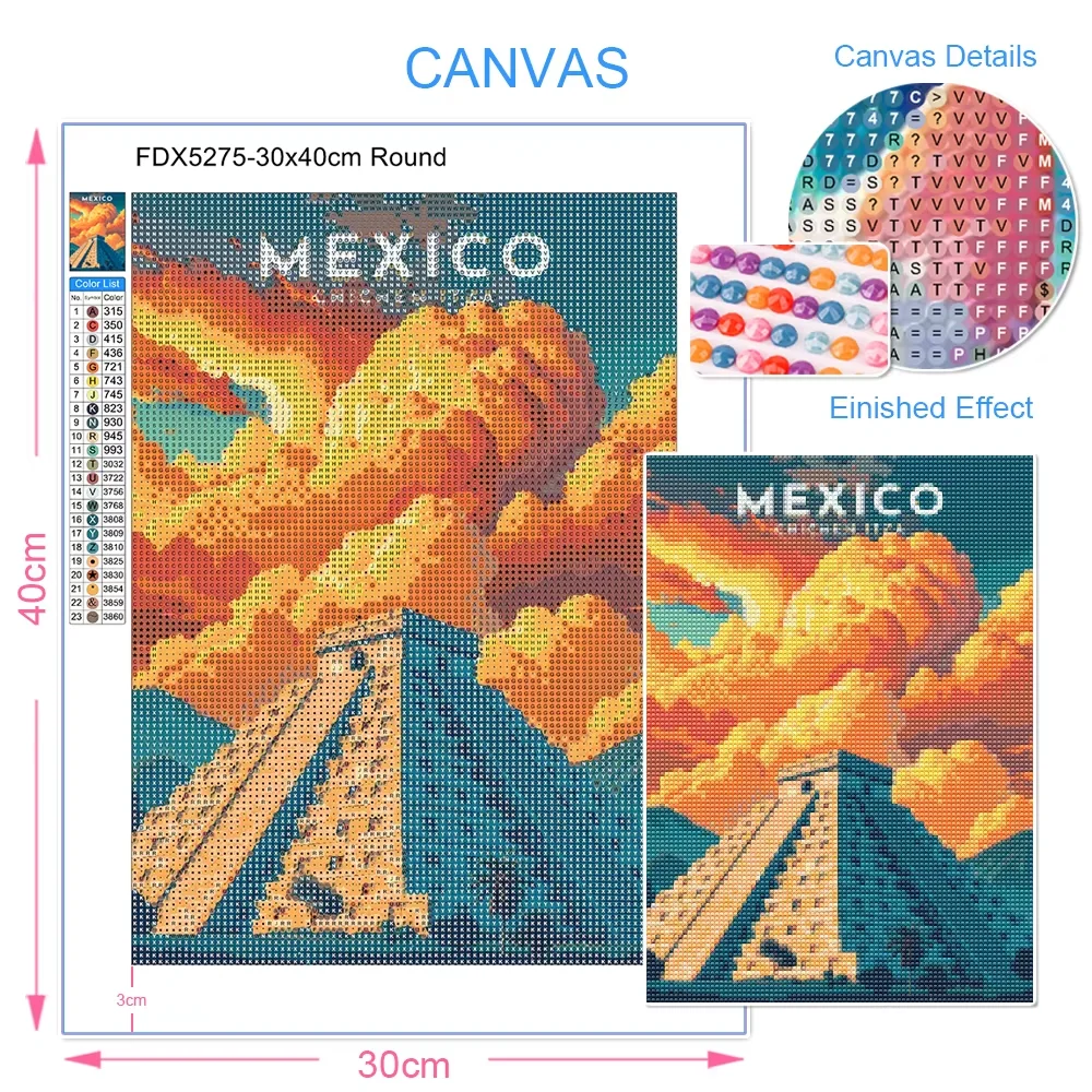 1 pieza de pintura de diamante - Embroidery Lovers reseña y precio