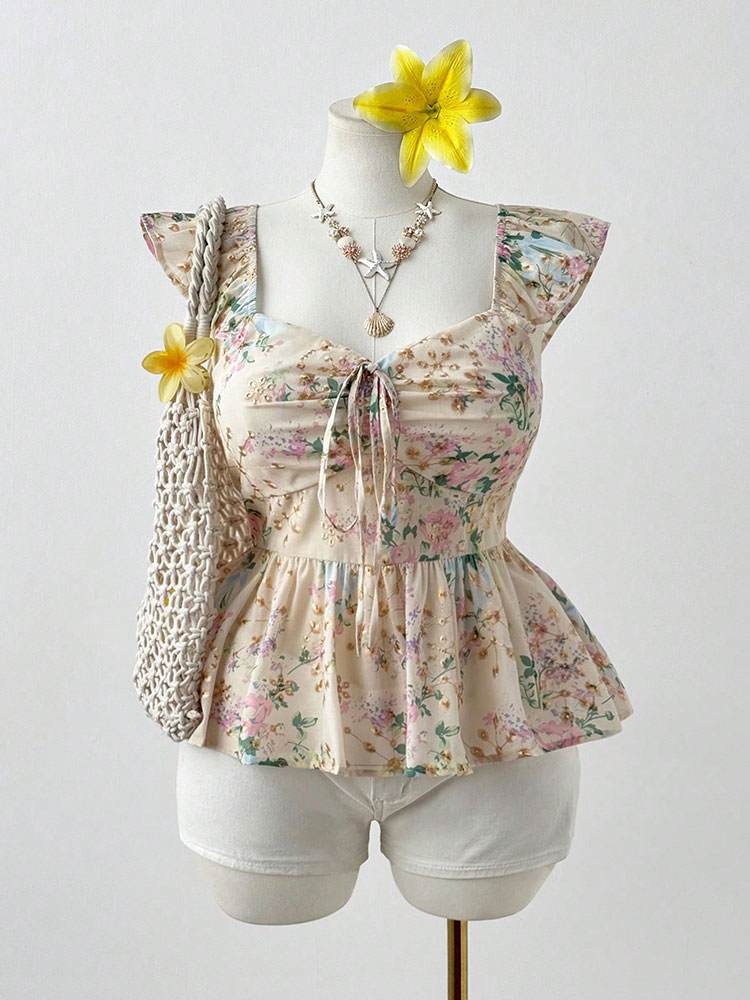 Nuevo Top Corto con Bordado Fl - Embroidery Vest reseña y precio