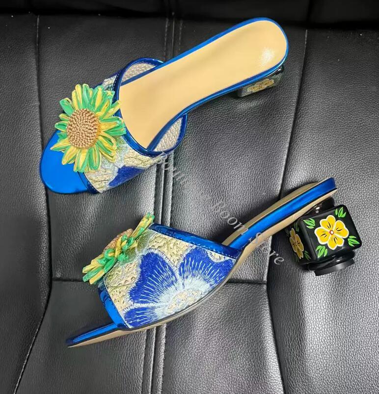 Sandalias de tacón alto de 6 c - Embroidery Lace reseña y precio