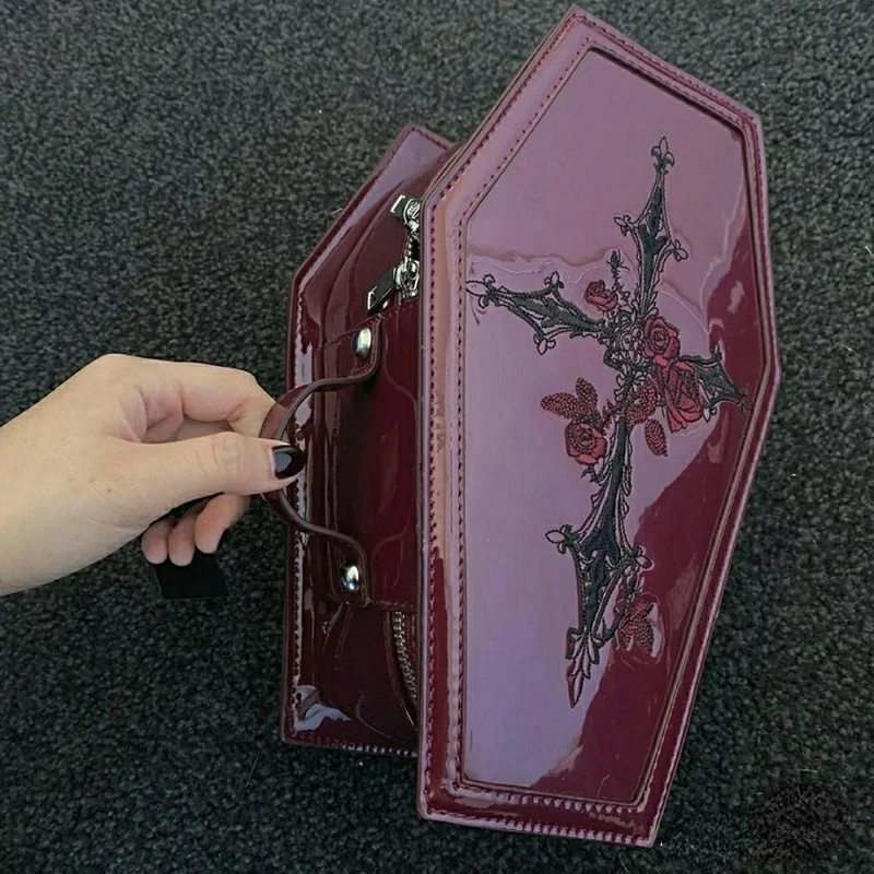 Bolsos de mano Harajuku Y2K Lo - Embroidery Gothic reseña y precio