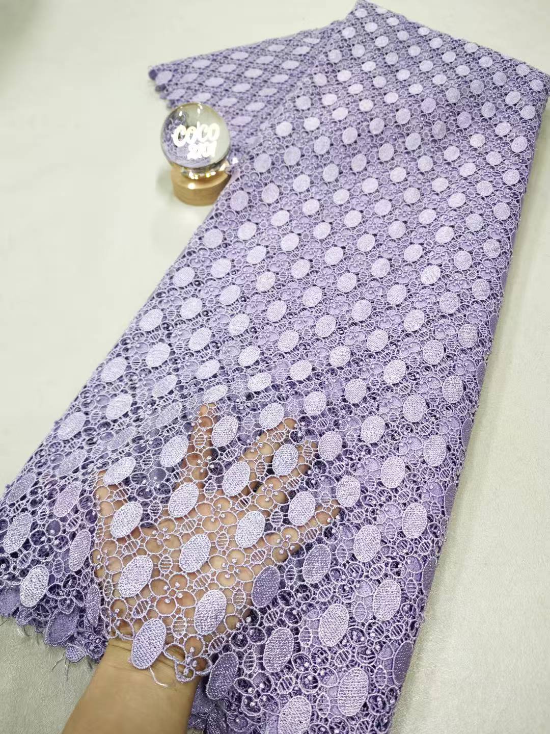 Tela de encaje de algodón con  - Embroidery Abaya reseña y precio