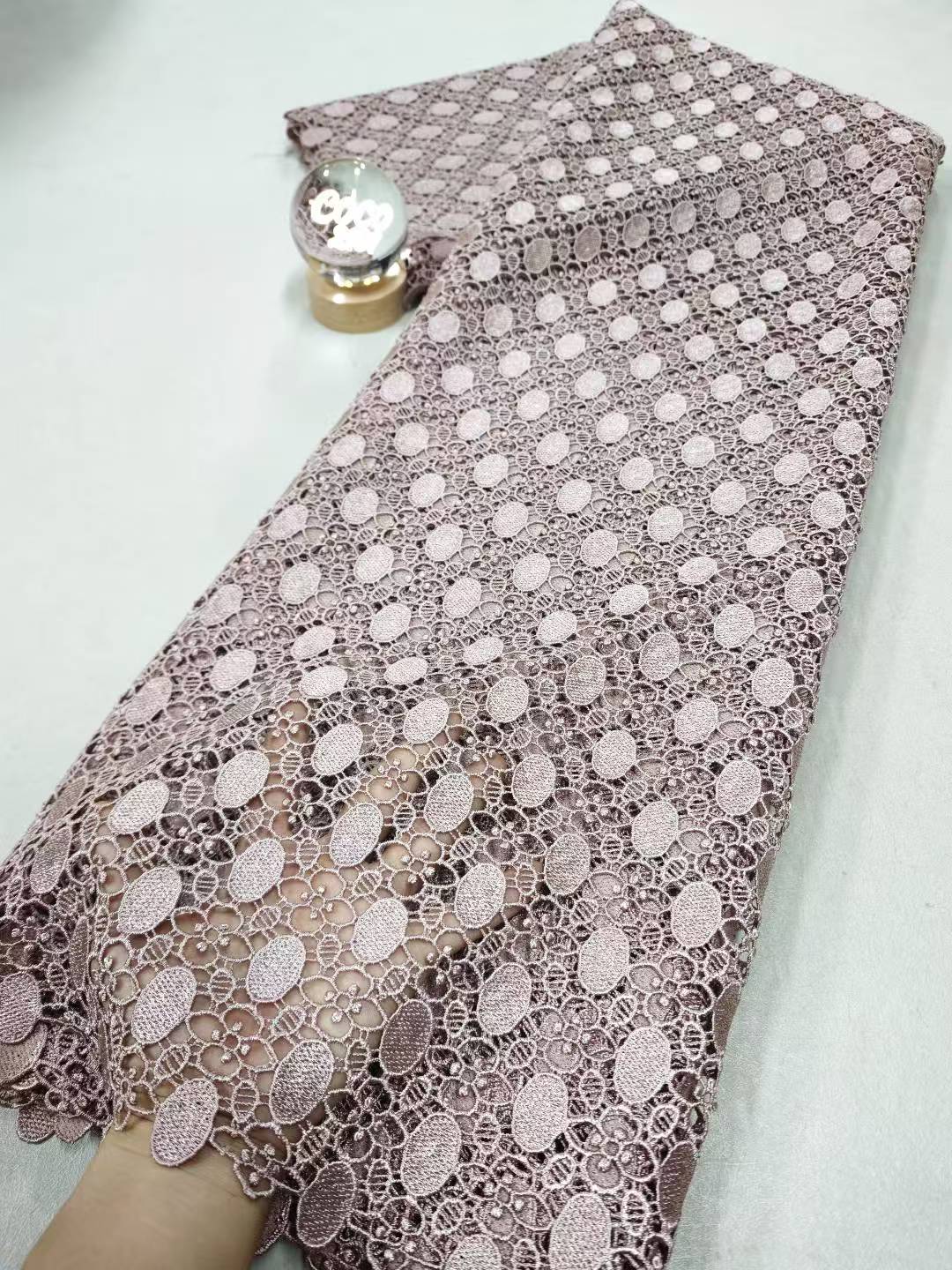 Tela de encaje de algodón con  - Embroidery Abaya reseña y precio