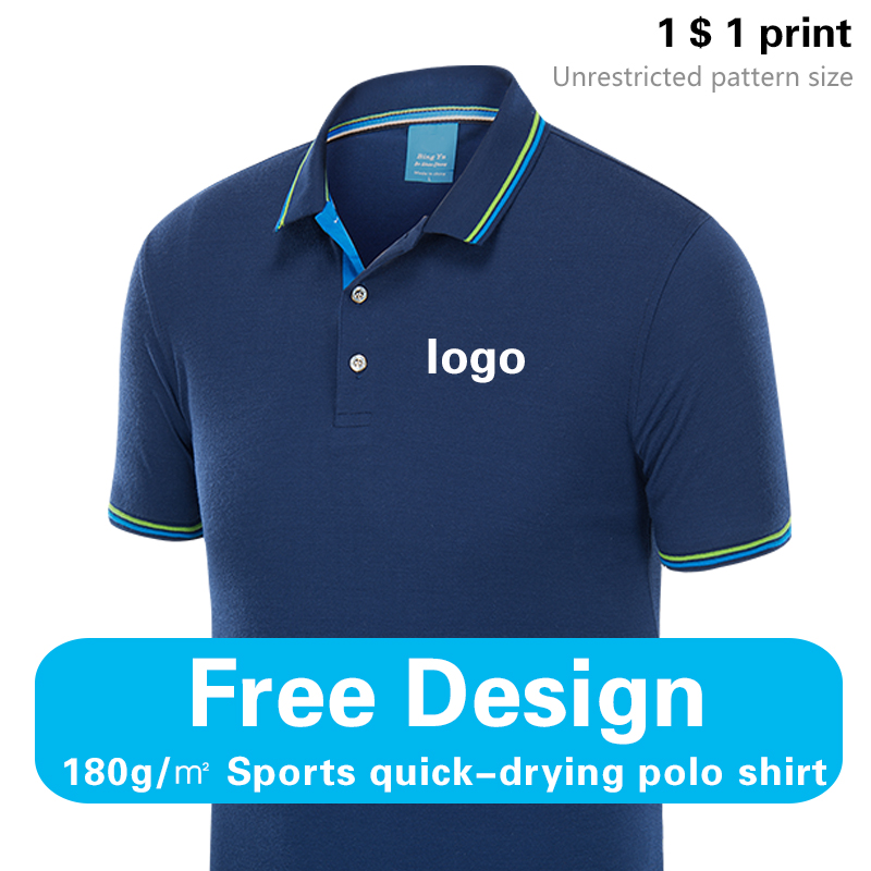 Polo de secado rápido con logo - Embroidery Men Shirt reseña y precio