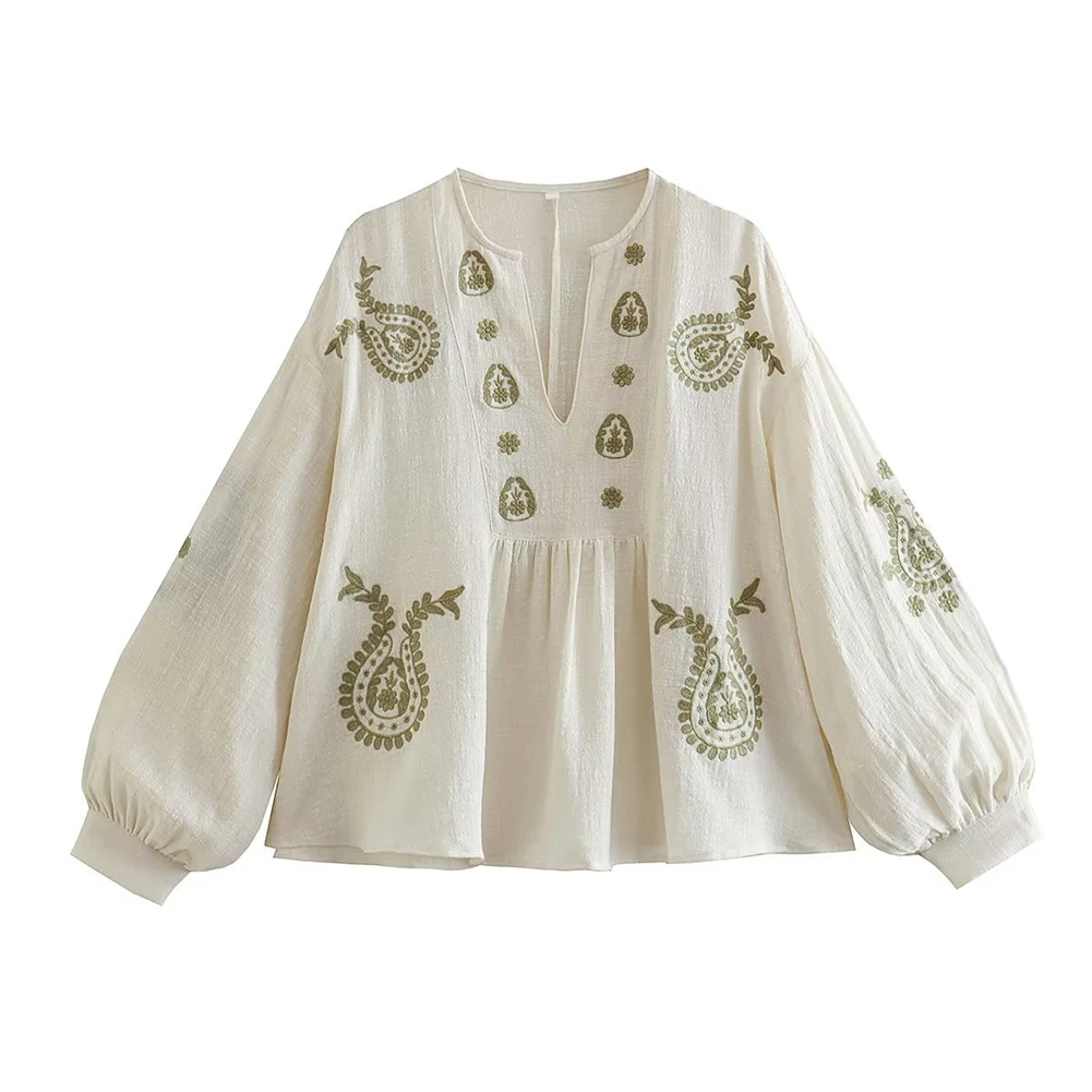 Nueva camisa holgada de algodó - Embroidery On Shirt reseña y precio
