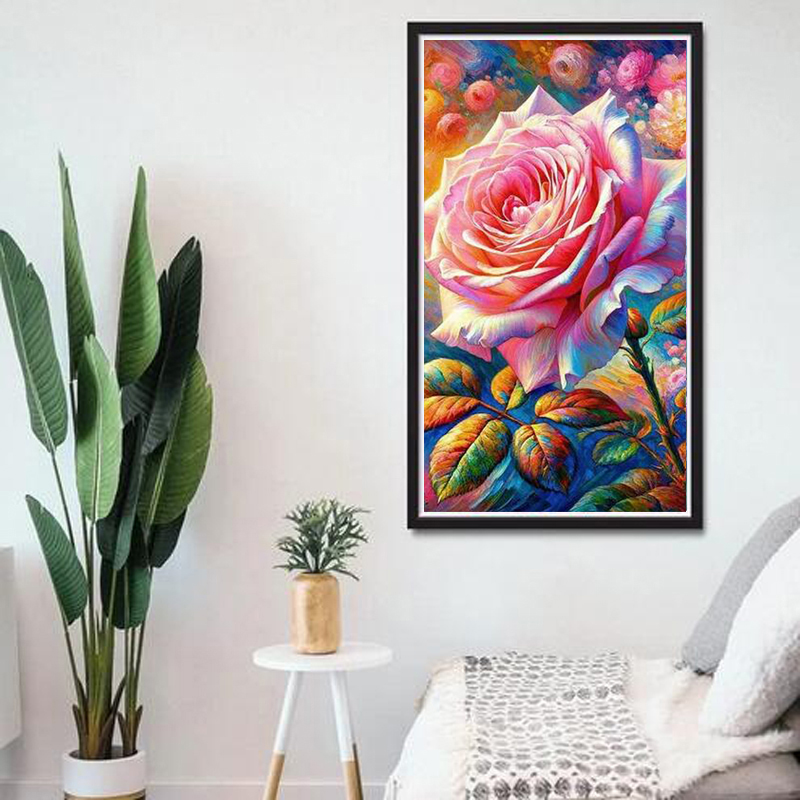 Cuadro de gran tamaño con mosa - Embroidery Roses reseña y precio