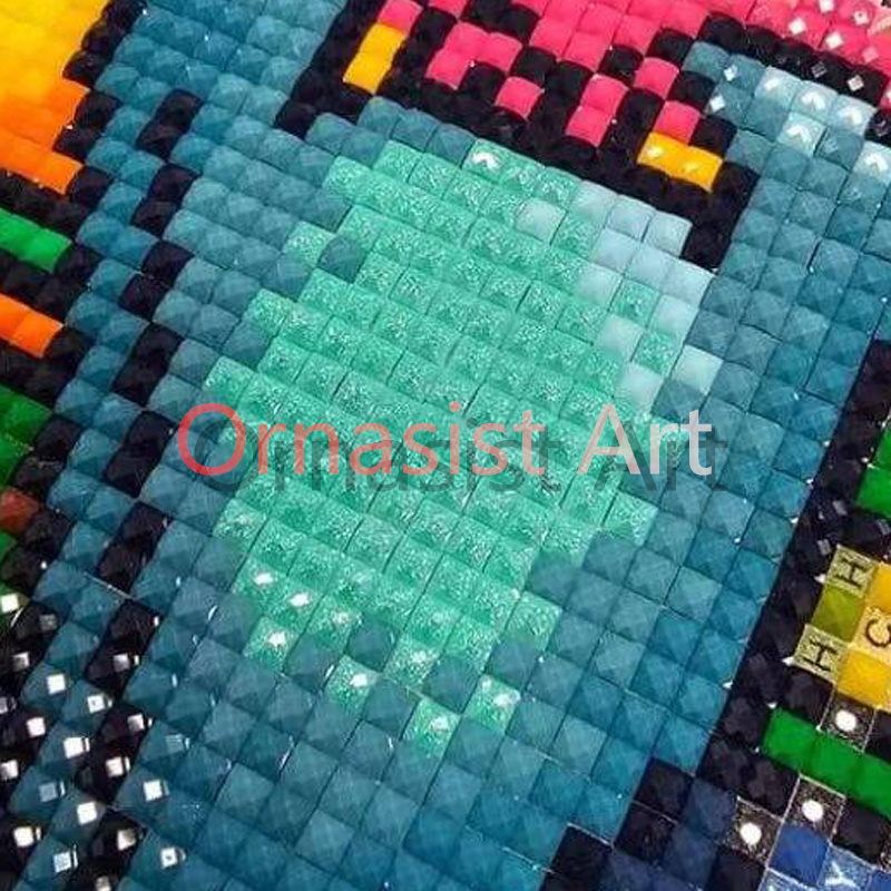 Cuadro de gran tamaño con mosa - Embroidery Roses reseña y precio