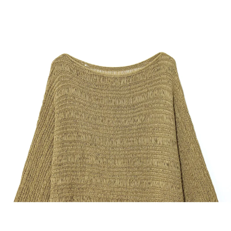 Suéter de Punto con Cuello Bar - Embroidery Fashion reseña y precio