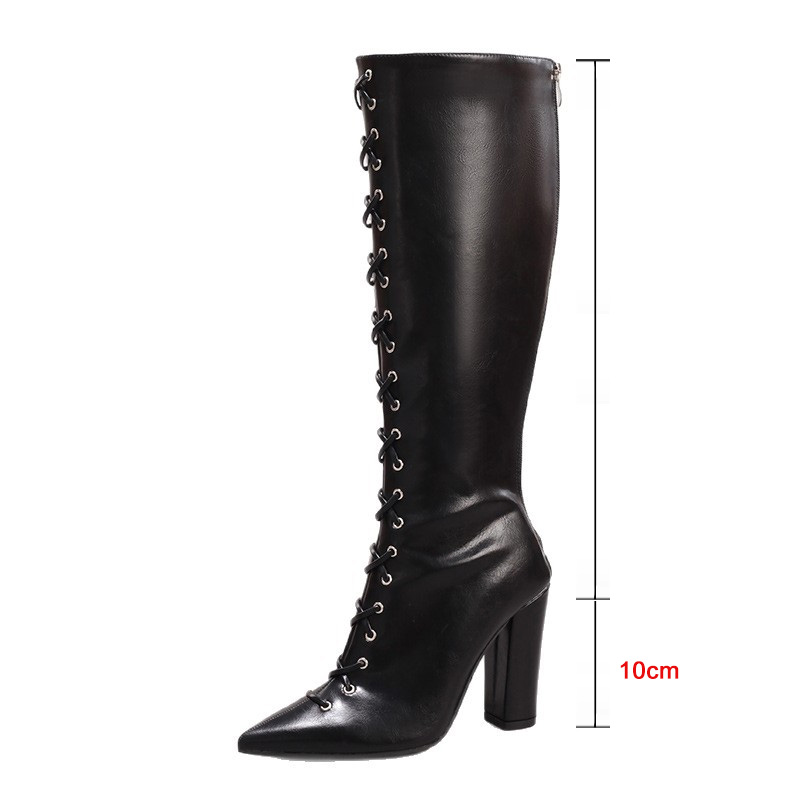 Botas hasta la rodilla bordada - Embroidery Lace reseña y precio