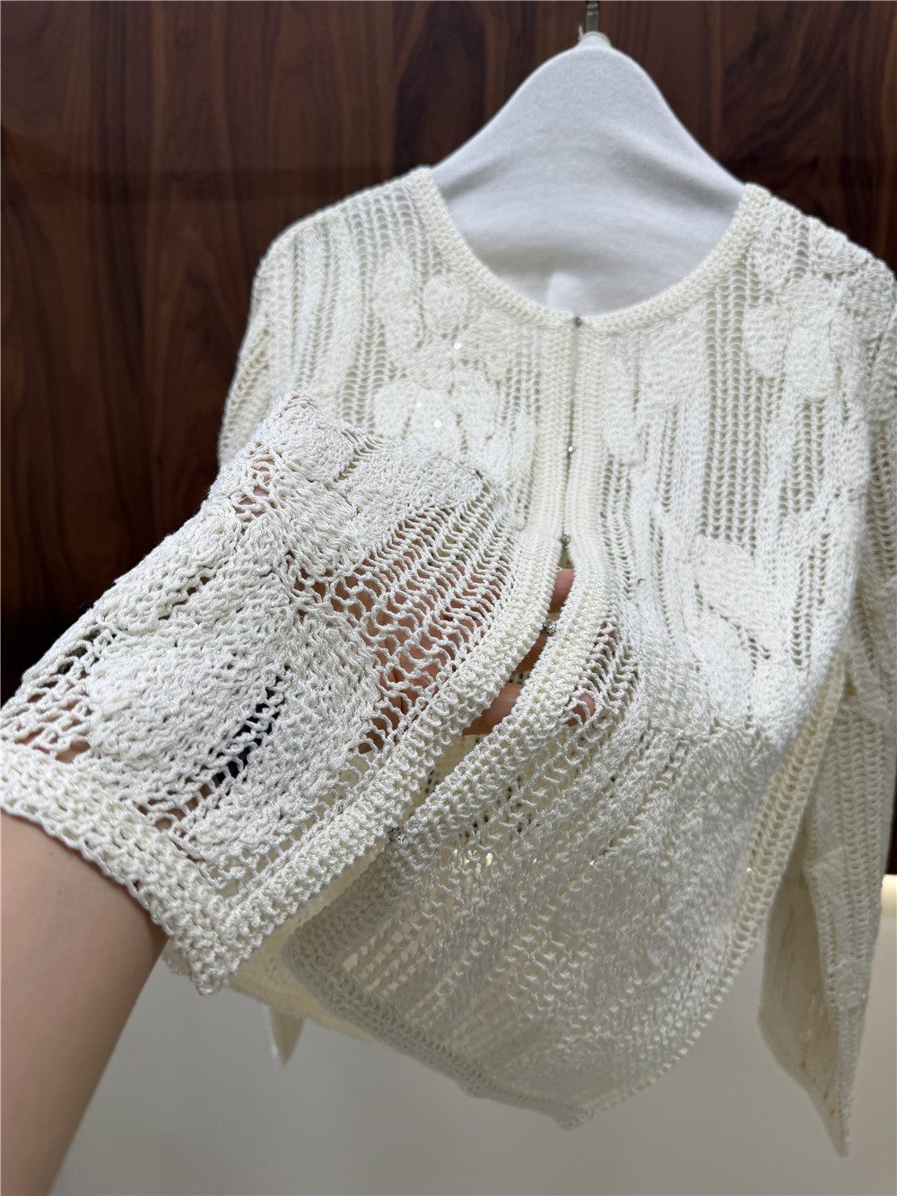 Conjunto de punto bordado cala - Embroidery Cardigan reseña y precio