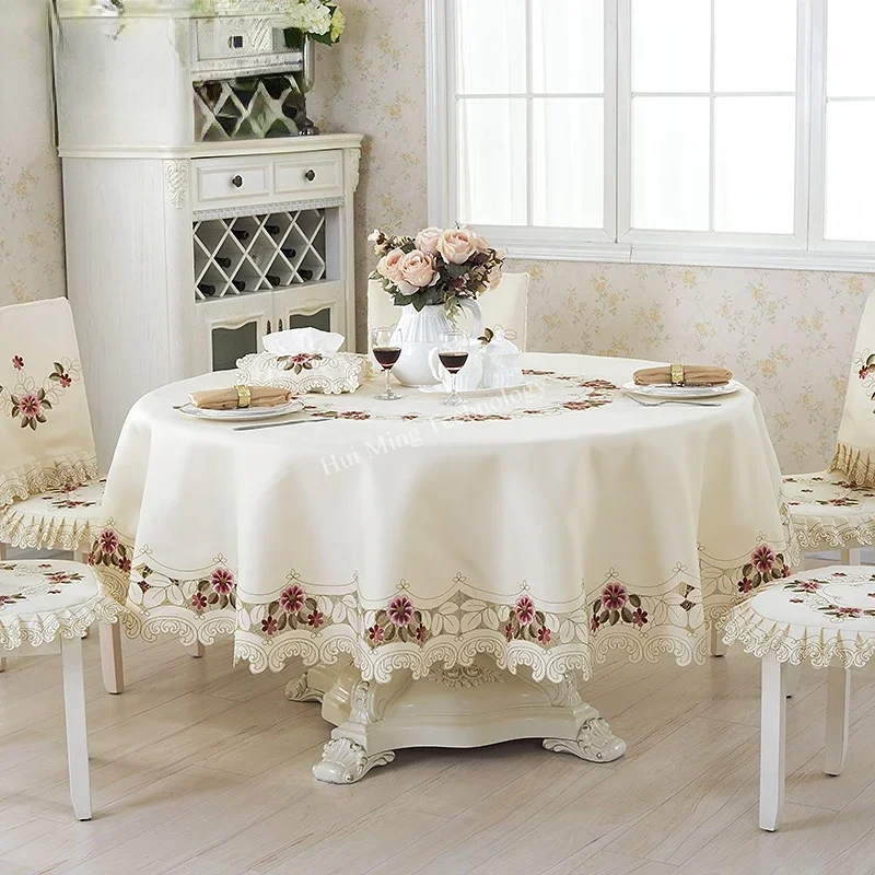Mantel de comedor Beige grueso - Embroidery Xmas reseña y precio