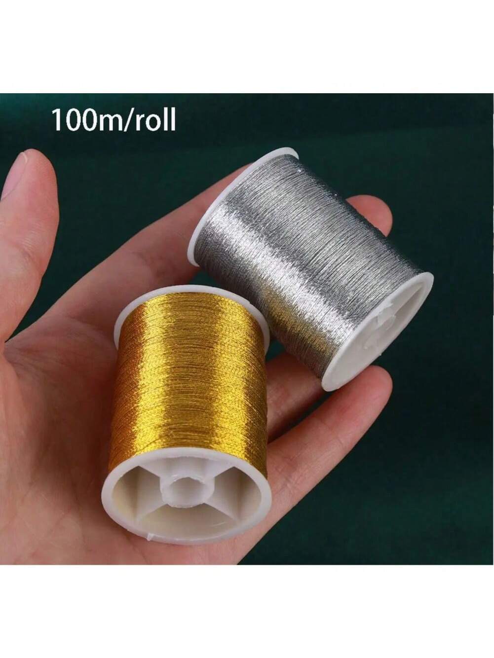 Hilo de Bordar Dorado/Plateado - Embroidery Machine Computerized reseña y precio