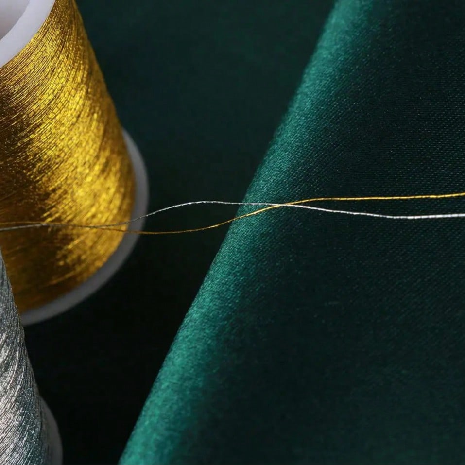 Hilo de Bordar Dorado/Plateado - Embroidery Machine Computerized reseña y precio