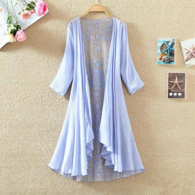 Cárdigan Boho de Verano para M - Embroidery Cardigan reseña y precio