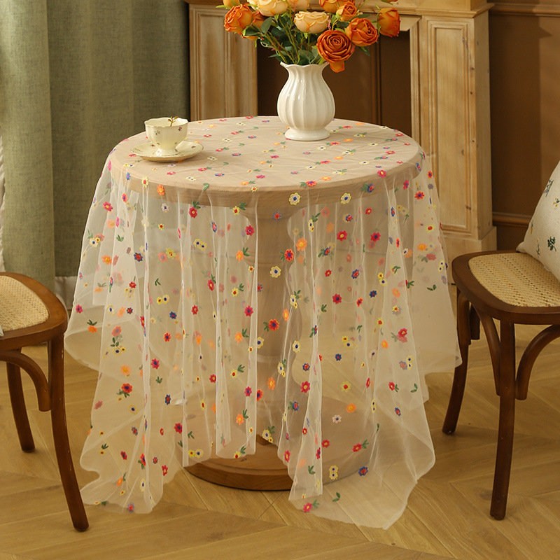 Elegante mantel floral bordado - Embroidery Xmas reseña y precio