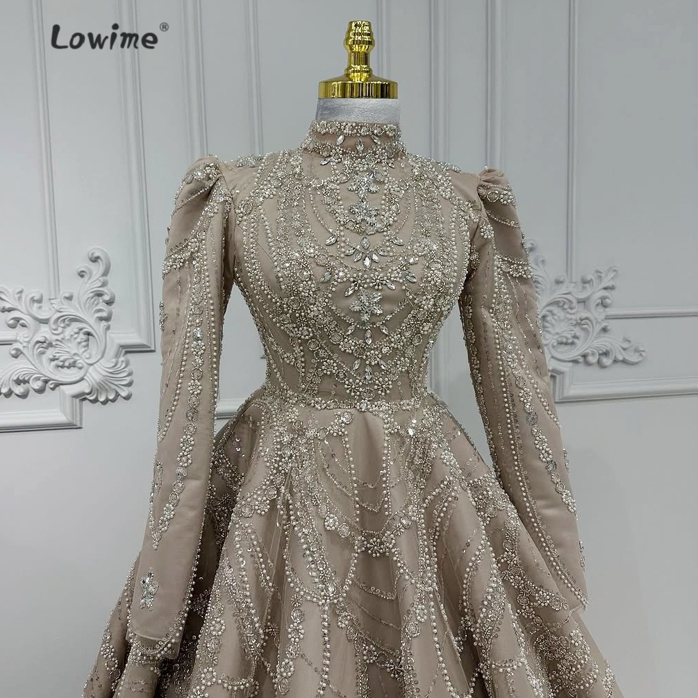 Vestido de noche musulmán marr - Embroidery Organza reseña y precio