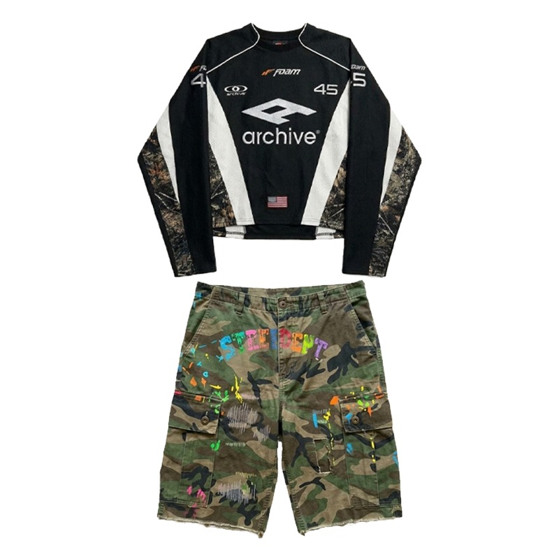 Conjunto de ropa urbana Hip Ho - Embroidery Men Shirt reseña y precio