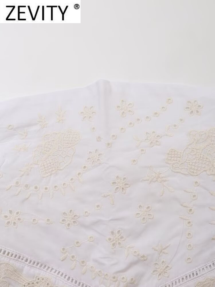 Zevity-blusa bordada sin tiran - Embroidery On Shirt reseña y precio