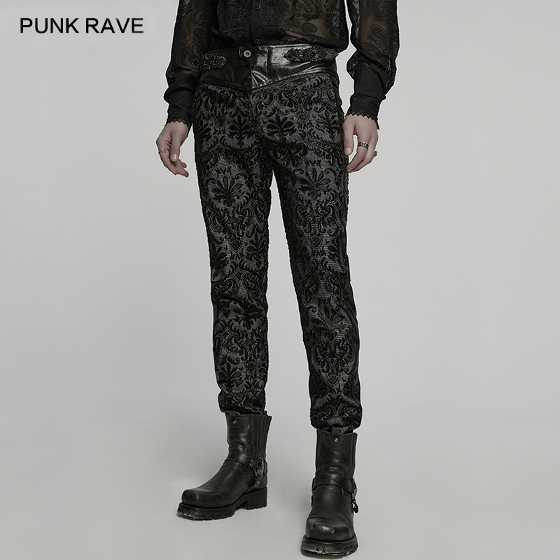 PUNK RAVE Pantalones de traje  - Embroidery Gothic reseña y precio