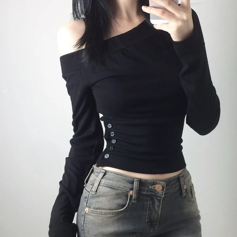 Camiseta Vintage Y2K con Boton - Embroidery Fashion reseña y precio