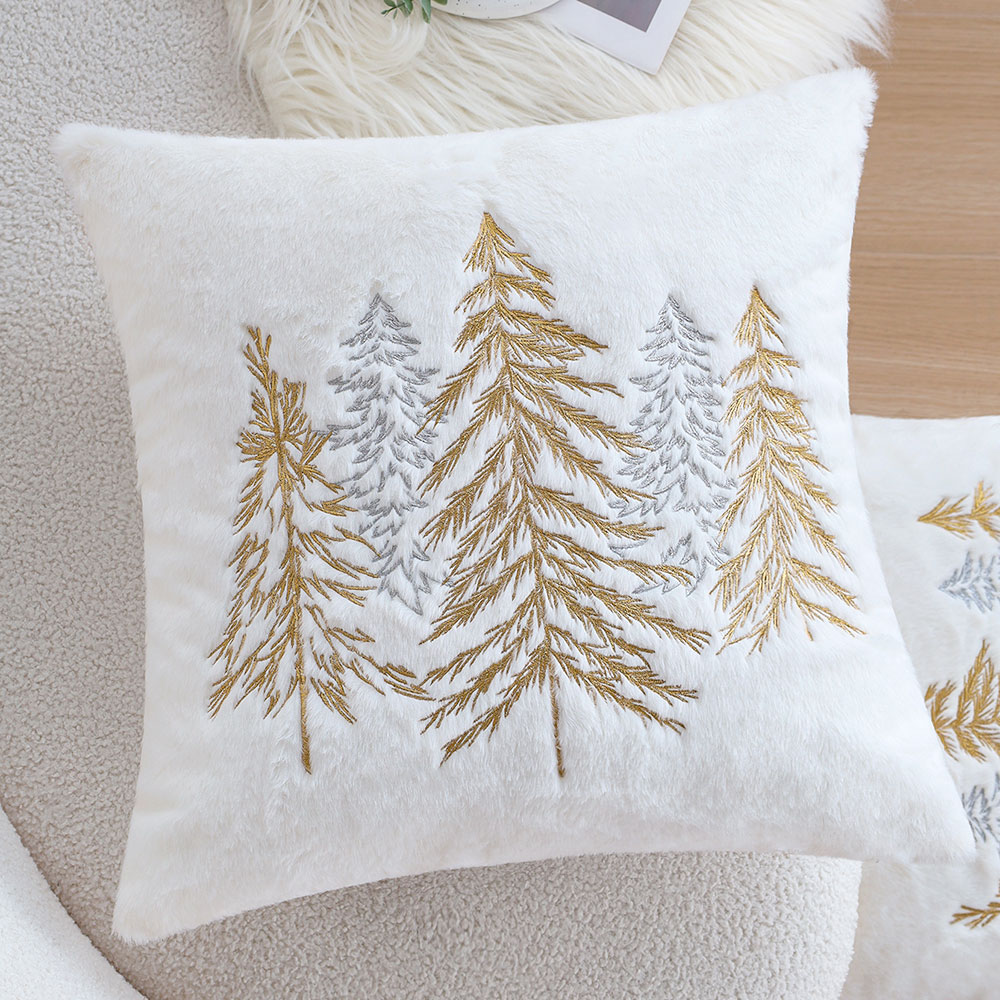 Funda de almohada navideña de  - Embroidery Xmas reseña y precio