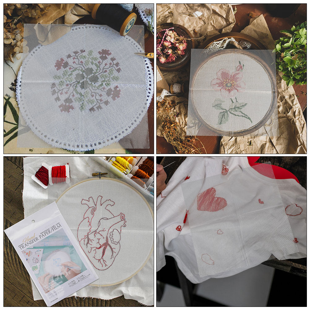 Juego de 8 Hojas de Papel de T - Embroidery Pattern reseña y precio