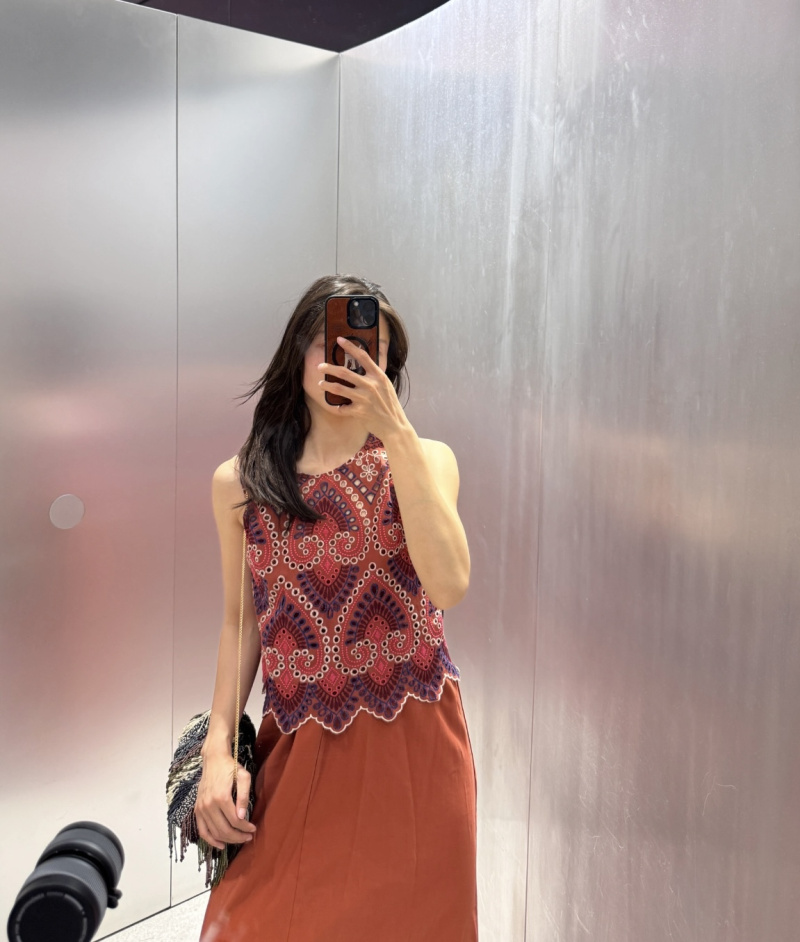 ETJ 2025 nueva ropa de mujer e - Embroidery Vest reseña y precio