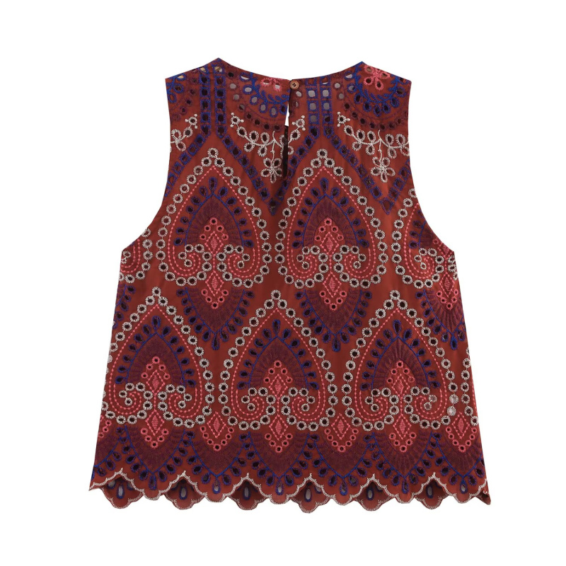 ETJ 2025 nueva ropa de mujer e - Embroidery Vest reseña y precio