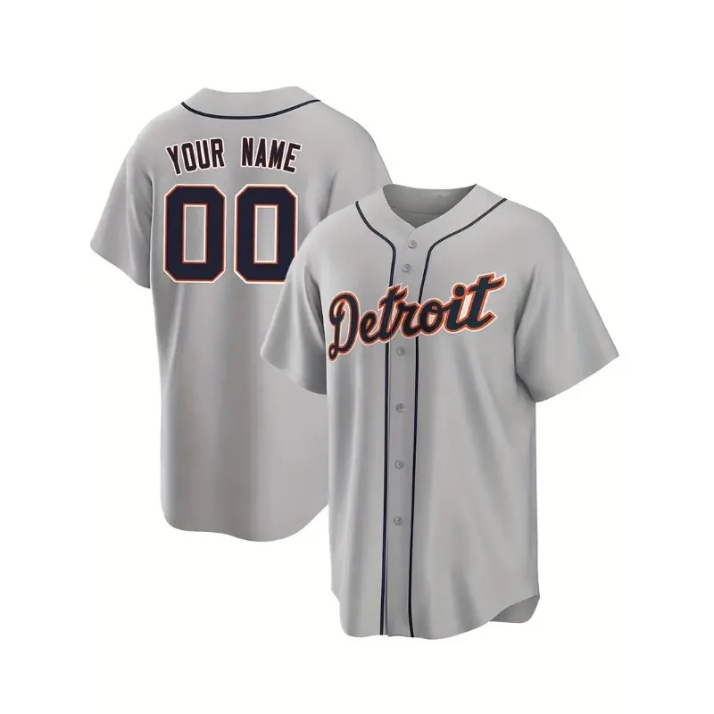 Camiseta de béisbol bordada co - Embroidery Men Shirt reseña y precio