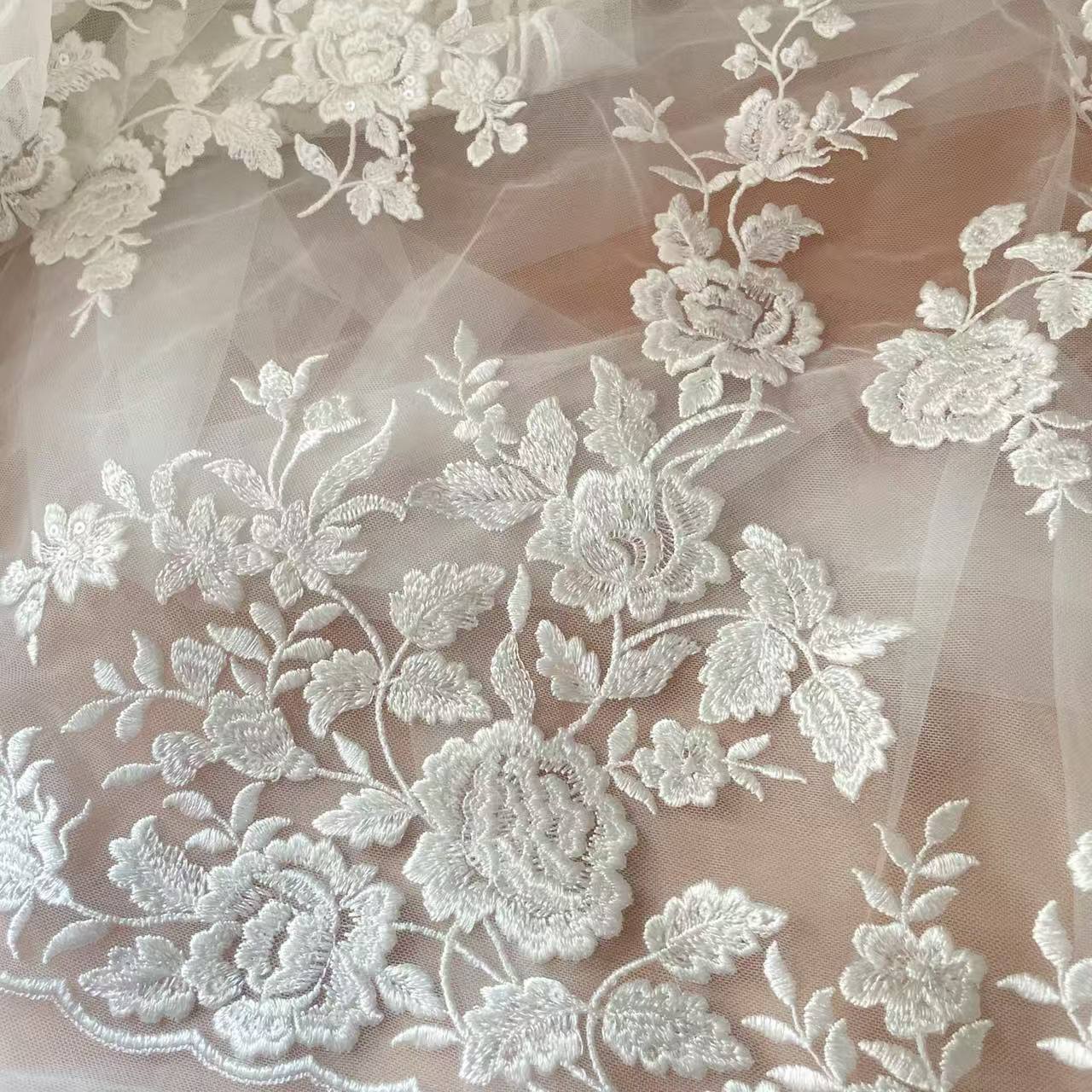Tela de encaje bordado francés - Embroidery Abaya reseña y precio